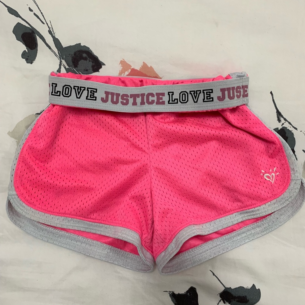 GIRLS - PINK JUSTICE SHORTS 🌷